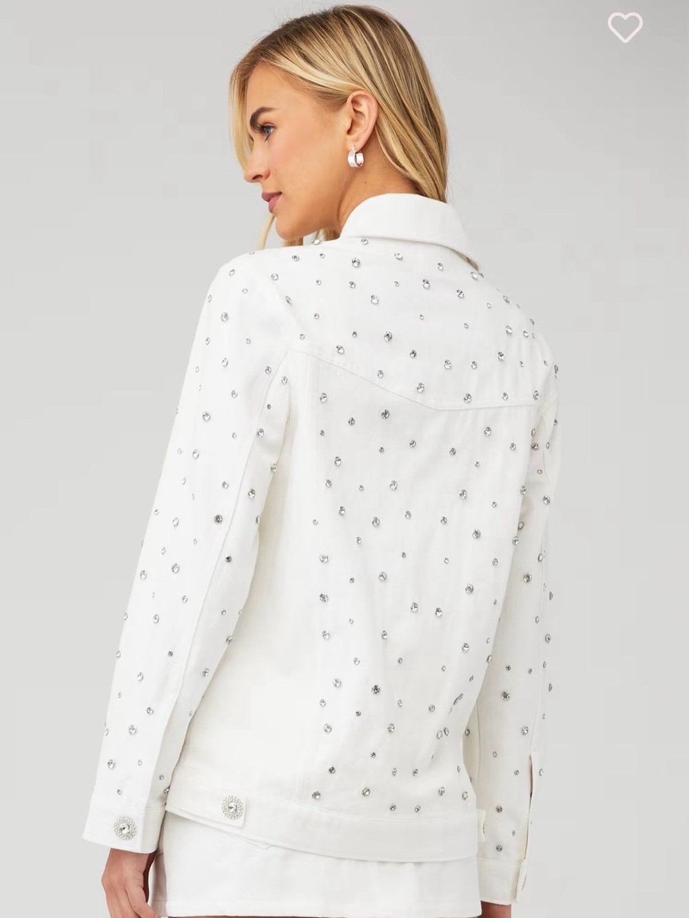 Show Me Your Mumu Getting Hitched Embellished Jacket White Size Small Bridal - Picture 3 of 4